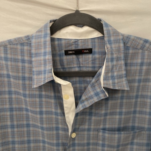 John Varvatos Star USA Button down Sport Shirt Mens M Midnight Long Sleeve - Picture 3 of 6